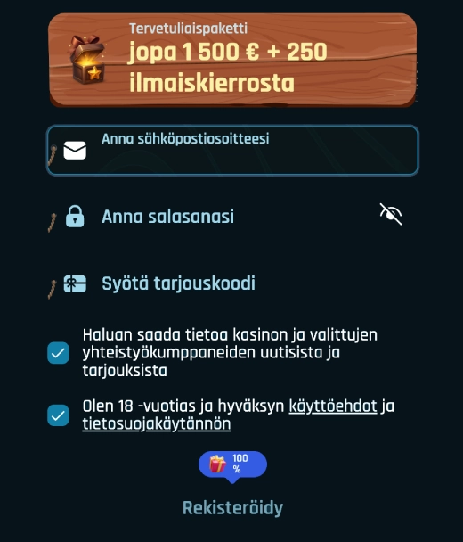 Rekisteröityminen RingoSpin Casinolle Suomessa